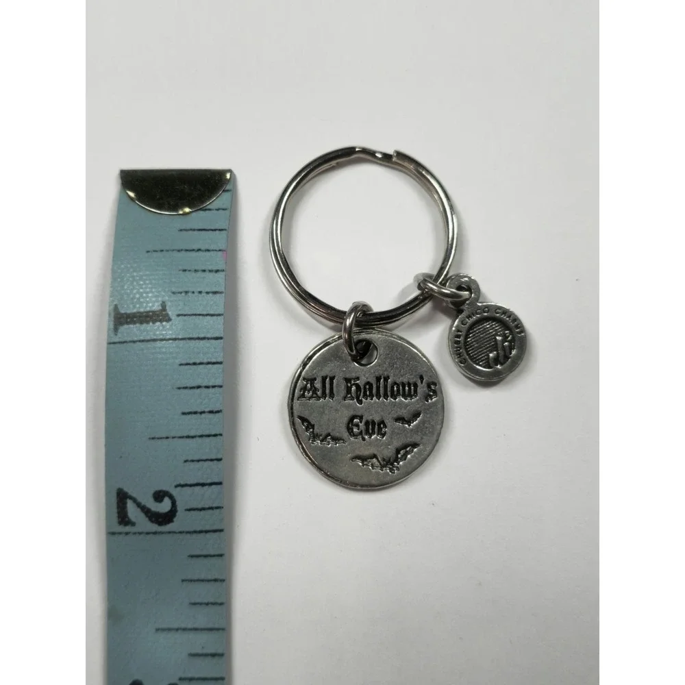 Pewter Keychain Halloween Chubby Chico Charms All Hallow's Eve Keyring‎ NEW